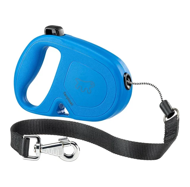 Рулетка-поводок Ferplast Flippy One Cord для собак, з шнуром, розмір L, блакитний, 17.6×3.6×12.1 см