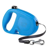 Рулетка-поводок Ferplast Flippy One Tape для собак, зі стрічкою, розмір L, блакитний, 17.6×3.6×12.1 см
