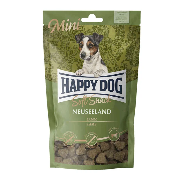 Ласощі Happy Dog SoftSnack Mini Neuseeland для собак дрібних порід, з ягням і рисом, 100 г