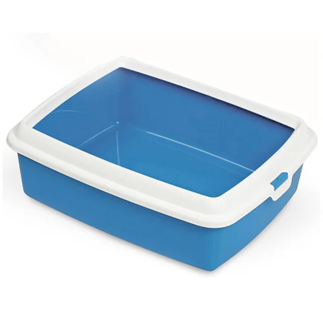 Туалет MPS Hydra Mini Blue для котів, з рамкою, блакитний, 43×31×12 см