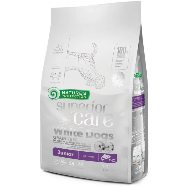 Сухий корм Nature's Protection White Grain Free Junior для цуценят, гіпоалергенний, 10 кг