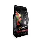 Сухой корм для собак малых пород Savory, со свежим мясом индейки и ягнятиной, 8 кг