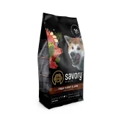 Сухой корм для собак крупных пород Savory, со свежим мясом индейки и ягненка, 3 кг