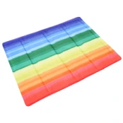 Охлаждающий коврик Croci Tappetino Refrigerante FreshMat для собак, принт радуга, 50×40 см