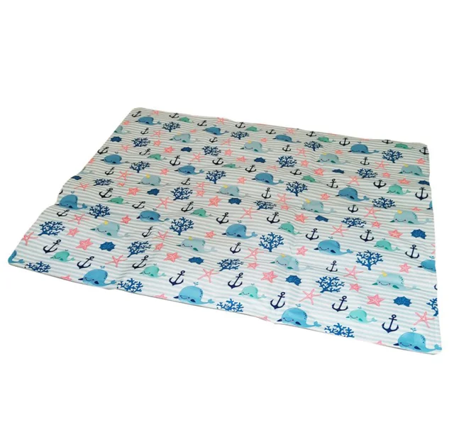 Охлаждающий коврик Croci Tappetino Refrigerante FreshMat для собак, принт морський Кит, 90×50 см