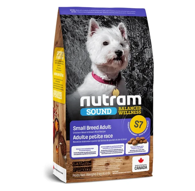 Сухий корм S7 Nutram Sound Balanced Wellness Adult для дорослих собак дрібних порід, з куркою, 20 кг
