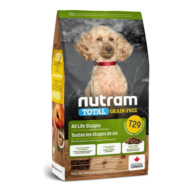 Сухой корм T29 Nutram Total Grain-Free беззерновой для мелких пород собак, с ягненком и овощами, 20 кг