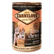 Консерва Carnilove Salmon and Turkey, для щенков, с лососем и индейкой, 400 г