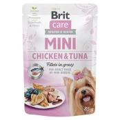 Влажный корм Brit Care Mini pouch, для собак, филе курицы и тунца в соусе, 85 г