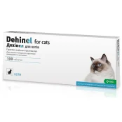 Таблетки KRKA Дехинел от глистов для кошек, 100 таб