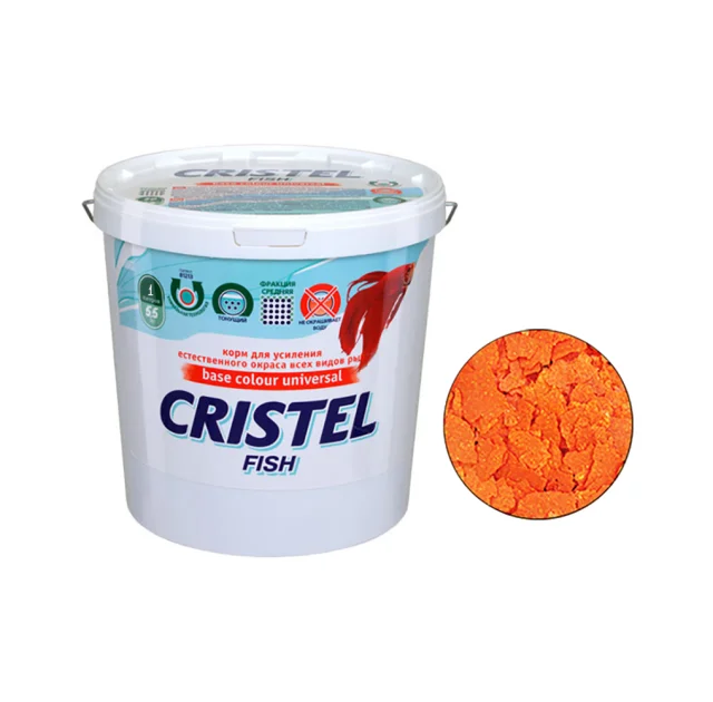 Корм пластинчатый Base colour universal flakes для усиления окраса всех видов рыб, 5.5 л / 1 кг