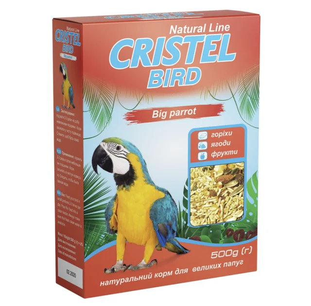 Корм Big parrot "Natural Line" для крупных попугаев, 500 г