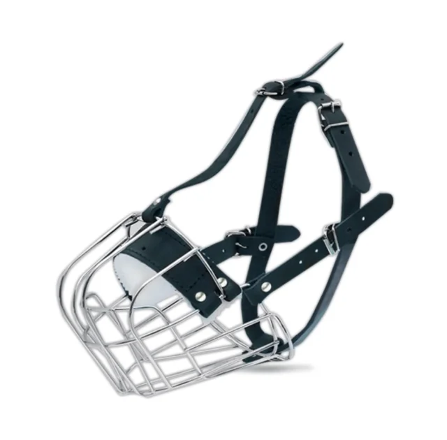 Намордник Cristel для для кобелей ротвейлера, хромированный