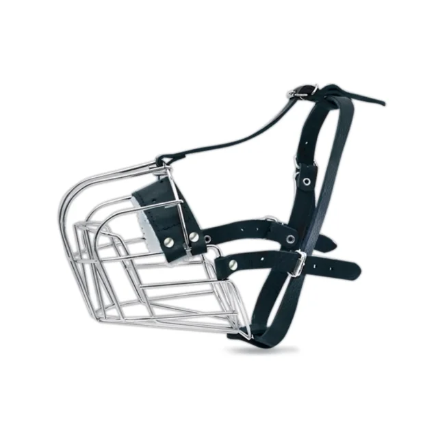 Намордник Cristel для ризеншнауцера, хромированный