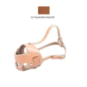 Намордник Cristel для собак, кожаный, "Спаниель", рыжий