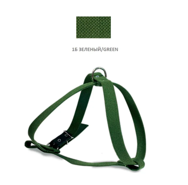Шлейка Cristel для собак из брезента, малая, универсальная, 20 мм, зелёная