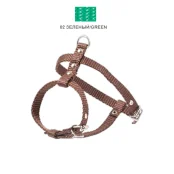 Шлейка Cristel для собак, нейлон, 13 мм / 20-25 см / 34-40 см, зелёный