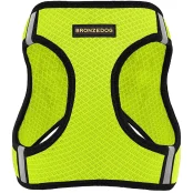 Шлея BronzeDog Mesh Vest для собак, сітчастий нейлон, лимонний, 43-53 см