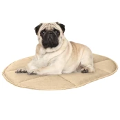 Підстилка BronzeDog, для тварин, овальна, бежева, 30×40×3 см