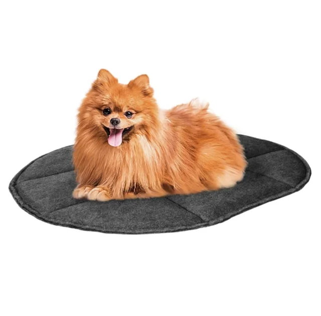 Підстилка BronzeDog, для тварин, овальна, сіра, 45×60×3 см