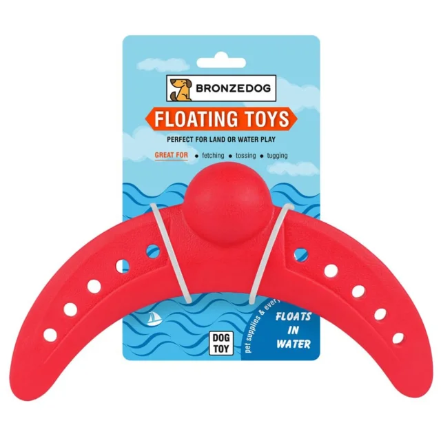 Іграшка-бумеранг для собак BronzeDog Boomerang, плаваюча, 26×13 см