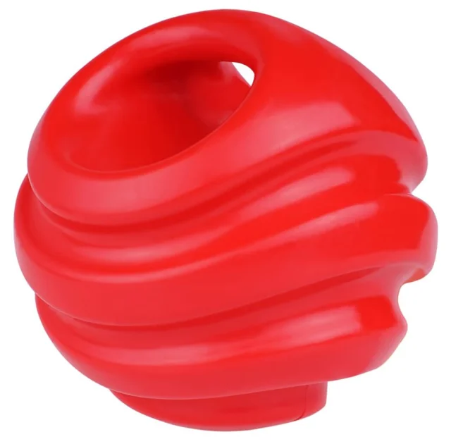 Іграшка для собак BronzeDog Strong Ball, силовий плаваючий м'яч, 11 см, червоний