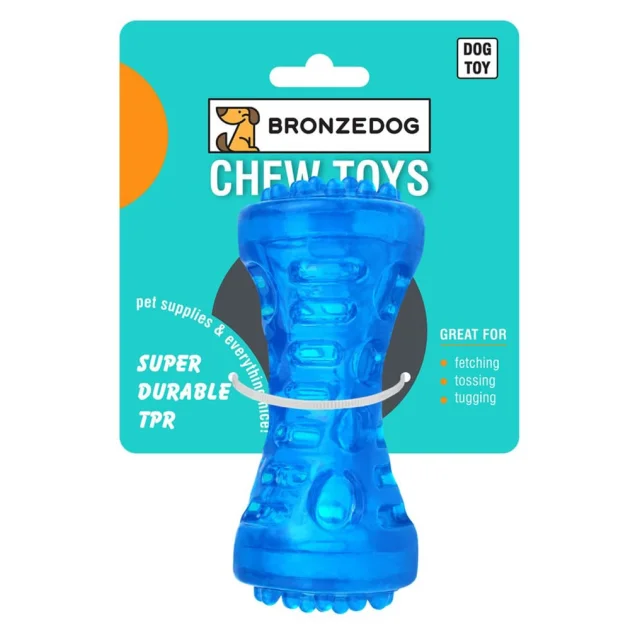 Іграшка для собак BronzeDog Squeaky Bone, зі звуковим ефектом, 5×13 см