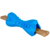 Игрушка-кость для собак BronzeDog Smart, мотивационная, синий, 12×5 см