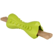 Игрушка-кость для собак BronzeDog Smart, мотивационная, зелёный, 12×5 см
