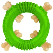 Игрушка-кольцо для собак BronzeDog Smart Ring, мотивационная, синий, 16×3 см