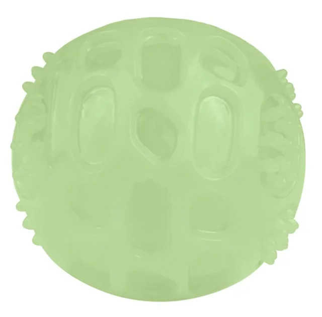 Іграшка-м'ячик для собак BronzeDog Chew Ball, Світлонакопичувальні, 7.5 см