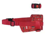 Намордник BronzeDog, для собак, нейлоновый, регулируемый, принт инки, 27-33 см