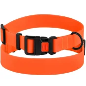 Нашийник BronzeDog Active, для собак, водовідштовхувальний, фастекс пластик, помаранчевий, 43-66×2.5 см