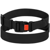 Нашийник BronzeDog Active, для собак, водовідштовхувальний, фастекс пластик, чорний, 43-66×2.5 см