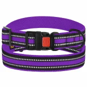 Нашийник BronzeDog Urban Mesh, для собак, нейлон і 3-D сітка, фастекс пластик, фіолетовий, 35-45×2.5 см
