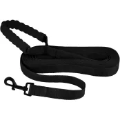 Повідець BronzeDog Active для собак, нейлон, з м'якою ручкою, чорний, 9 м×2.5 см