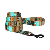 Повідець BronzeDog Tribal для собак, нейлон, принт ацтеки, 152×2.5 см
