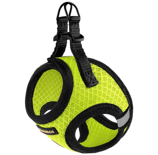 Шлея BronzeDog Mesh Vest для собак, сітчастий нейлон, лимонний, 29-34 см