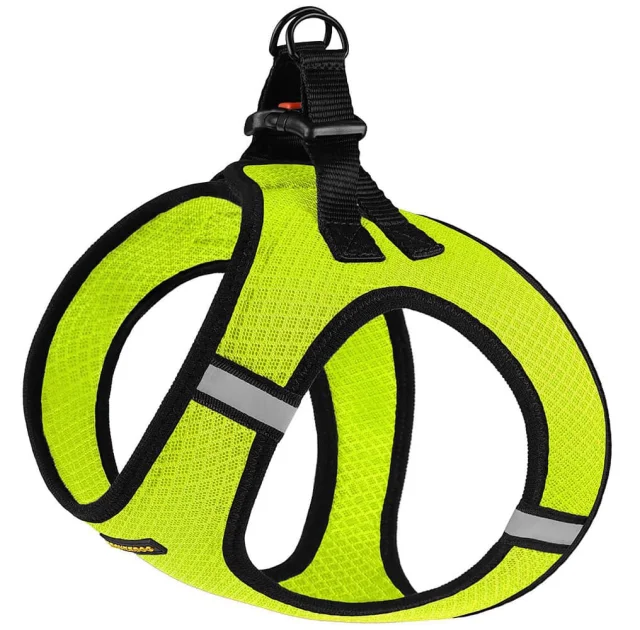Шлея BronzeDog Mesh Vest для собак, сітчастий нейлон, лимонний, 42-47 см