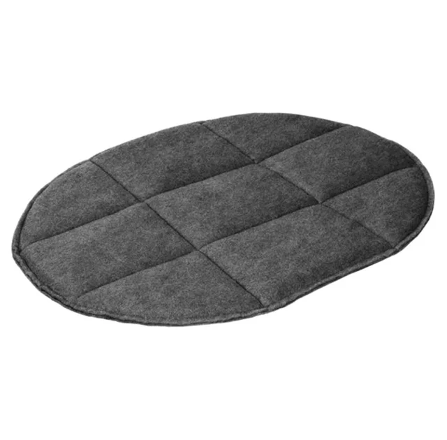 Підстилка BronzeDog, для тварин, овальна, сіра, 65×72×5 см
