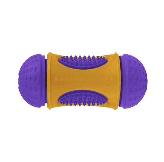 Игрушка BronzeDog Jumble smart, для собак, с ароматом ванили, фиолетово-оранжевый, 6×13 см