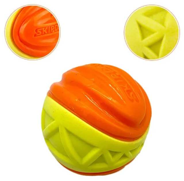 Іграшка-м'яч для собак BronzeDog Skipdawg X-Foam ball, свистячий, 7 см