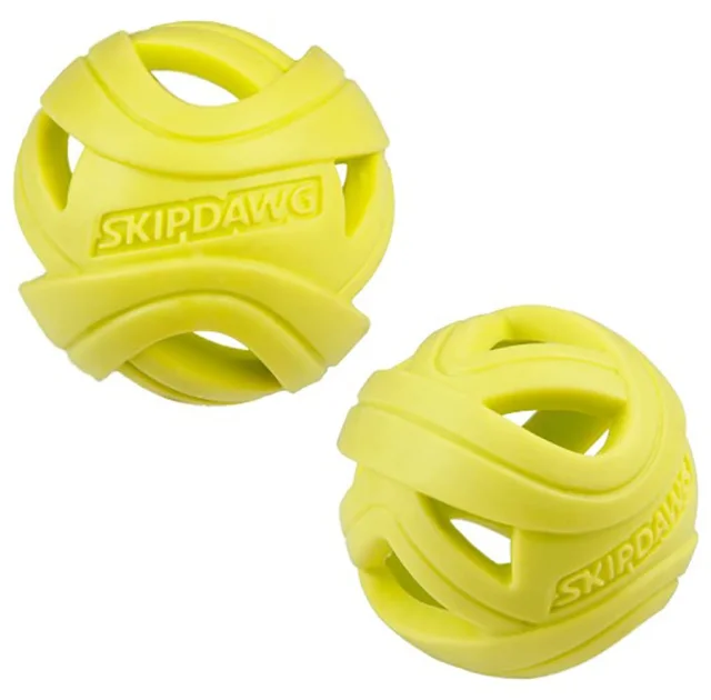 Набір м'ячів для собак BronzeDog Skipdawg TPR Breezy ball, для полегшення дихання, 2 штуки по 7 см