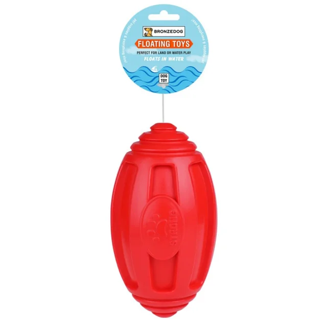 Іграшка-регбі для собак BronzeDog Bomb Gnaw, плаваюча, 18×9 см