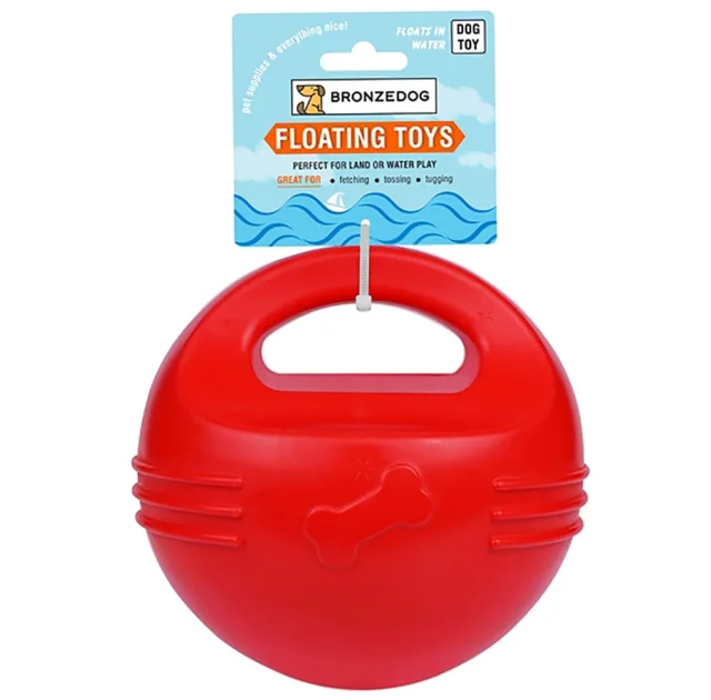 Іграшка-м'яч для собак BronzeDog Power Ball, з силікону, плаваюча, 16 см