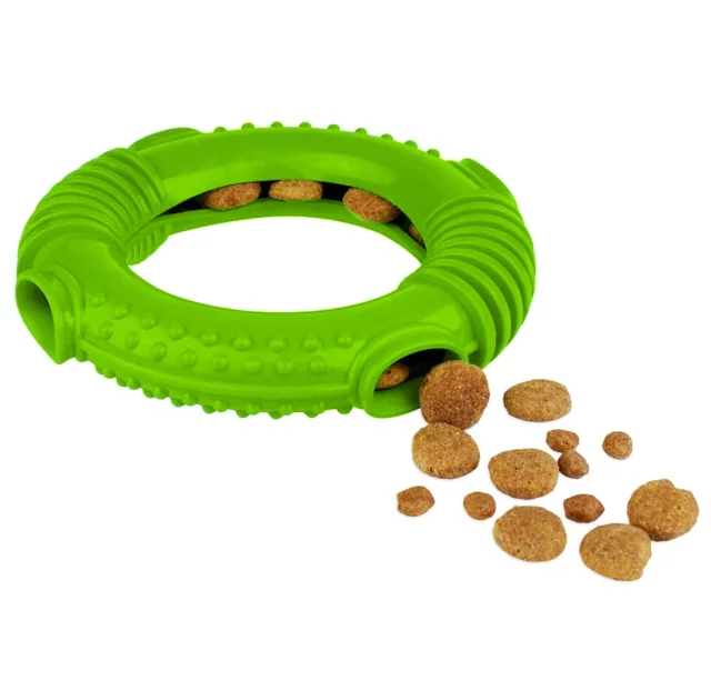 Игрушка-кольцо для собак BronzeDog Smart Ring, мотивационная, синий, 16×3 см