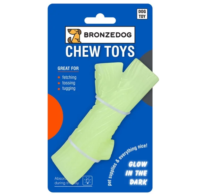 Іграшка-гілка для собак BronzeDog Chew Dogwood, Світлонакопичувальні, 7×13 см