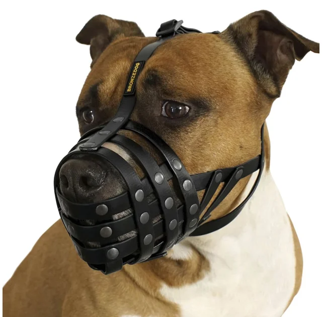 Намордник BronzeDog, для собак, водоотталкивающий, биотановый, чёрный, 35 см