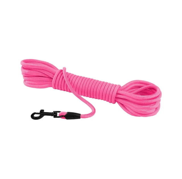 Тренировочный поводок BronzeDog Active для собак, розовый, 1060×0.7 см