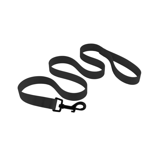 Поводок BronzeDog Active для собак, водоотталкивающий, защитное полимерное покрытие, чёрный, 250×2.5 см